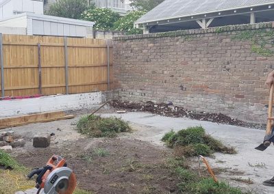 before landscaping construction Manly