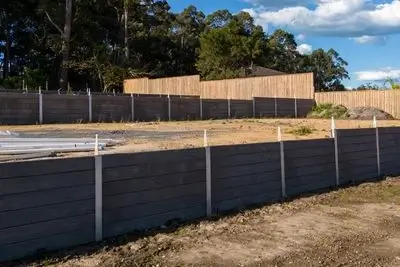 concrete sleeper retaining walls Northern Beaches