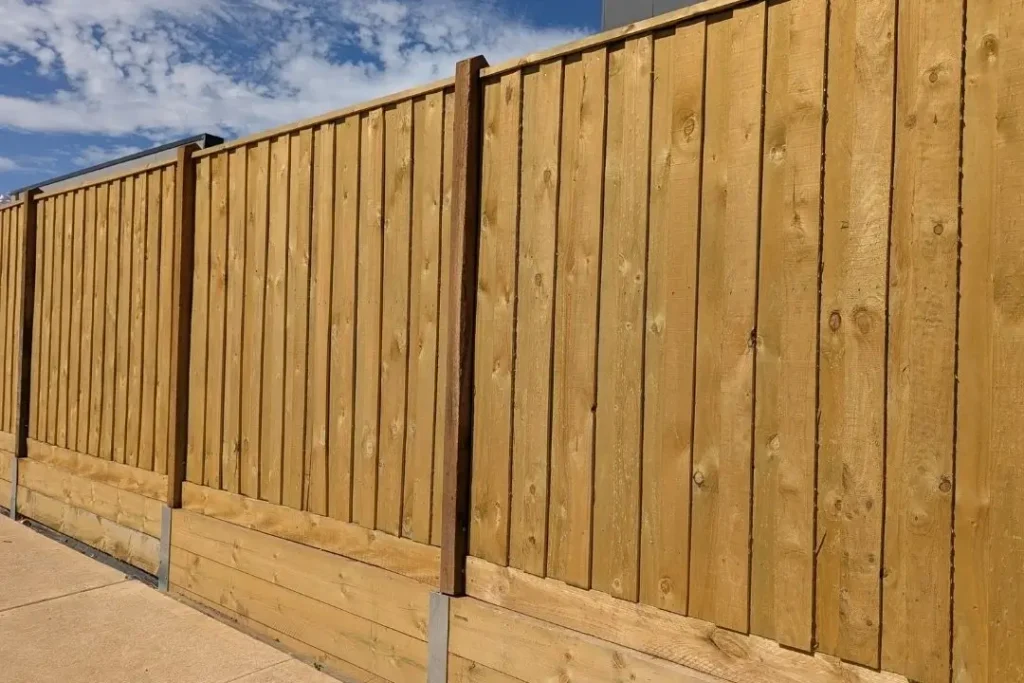 classic timber fence